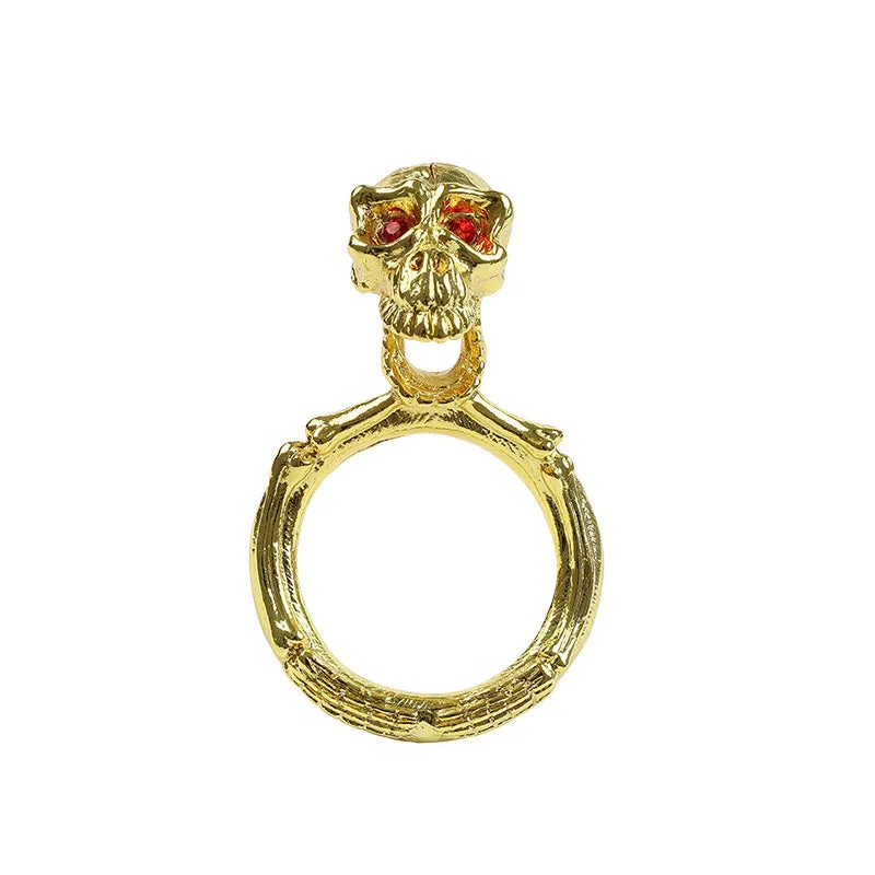 Zinc Alloy Skeleton Seminal Lock Ring Scrotal Penis