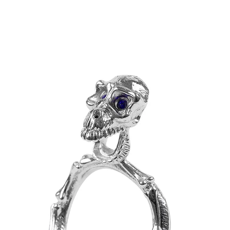 Zinc Alloy Skeleton Seminal Lock Ring Scrotal Penis